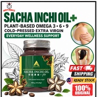 ATITA Sacha Inchi Oil+ 500mg x 60 Softgels | Cold-Pressed Extra Virgin Plant-Based Omega 3 6 9