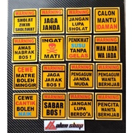 WARNING CUTTING STICKERS Reflective Sticker Motorcycle
