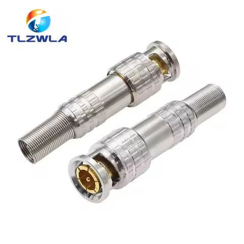 BNC Solderless Connector Q9 HD Video Oscilloscope Male Plug Welding Free 75-5 Ohm Monitoring Welding