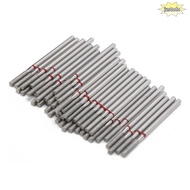 JUSTO 50pcs Flat Head Nail Drill Bits, Flat Head Dead Skin Removal Nail Grinding Heads, Practical F-
