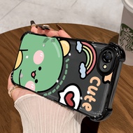 HP Casing For OPPO A3 4G A3 5G A3X 4G A3X 5G A3 Pro 5G Case Protective Casing Dinosaur Couple Silico