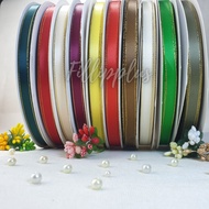 0.9 Cm - Double Satin List Gold / Satin List Gold 0.9 Cm | 25 Yards - 100 Yards DS Gold List