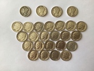 美國10美仙硬幣1935-1964年USA10 cent coin