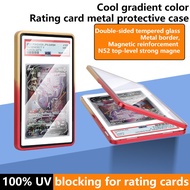 Gradient Color Graded Cards Protector Case for PSA Graded Cards Protector Metal Protective Shell Pok