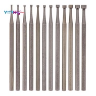 12 Pcs Round Cup Burr Set, 3/32Inch Shank Wire Rounder Bits Jewelry Carving Bits (0.8-3.0mm)
