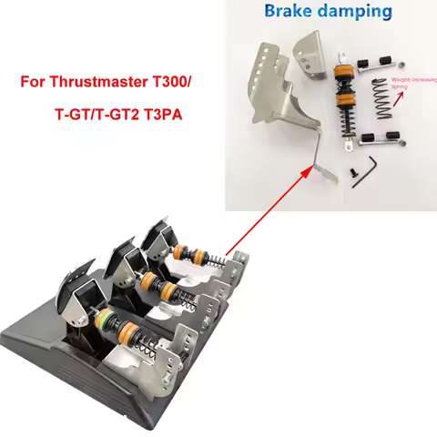 Simracing Racing Gaming Throttle/ Brake /Clutch Pedal Spring Damping Upgrade Kit For Thrustmaster T3