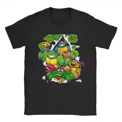 Men Women TMNT T-Turtles T Shirt Anime Cotton Clothing Leisure Short Sleeve Crew Neck Tee Shirt Gift