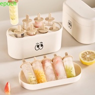 EPOCH ICE Cream Mold, PP Durable Ice-lolly Mold, Creative with Cover No-toxic DIY Ice Cream Tool Hom