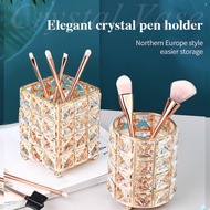 NLN Crystal Jewels Diamonds Pencil Pot Makeup Brush Holder Decoration Desk Organizer