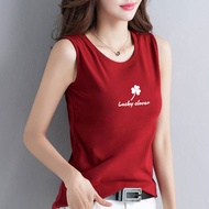 Áo Sát Nách Nữ Bản To Cỏ 3 Lá May Mắn Thun Cotton 100% Co Giãn 4 Chiều Mặc Đẹp Sally Boutique-SN134