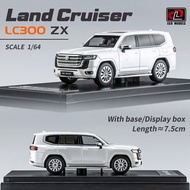 จอแอลซีดี164 Toyota Land Cruiser LC300 GR ZX ยานพาหนะล้อแม็กรถยนต์รุ่นขนาดเล็กรถ D Iecast