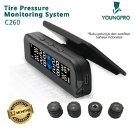 YOUNGPRO C260 - PENGUKUR TEKANAN BAN REAL TIME SISTEM LCD DIGITAL TPMS - YOBISOO pengukur