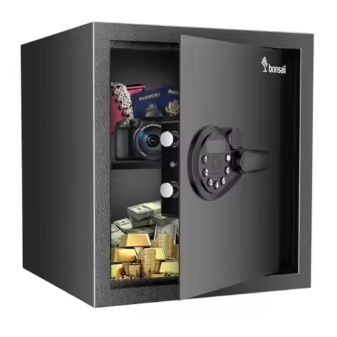 Security Safe Box1.2 Cubic Feet Large Document Safe Box New Type of Digital Keypad Lock Removable Sh