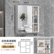 Mu Case Bathroom Mirror Cabinet Separate Wall-Mounted Alumimum Mirror Cabinet Toilet Bathroom Mirror