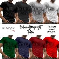 RIANS PREMIUM MIX COLOUR T SHIRT 190 GSM SHORT SLEEVE ROUND NECK  - WHOLESALE