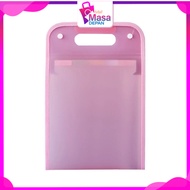 MMD Transparent Handle File Bag Waterproof Multi Layer Folder File Bag 13 Compartments Folder Docume