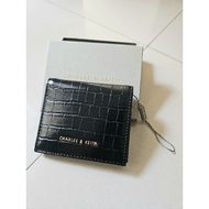 IMPORTED CROCO WOMEN'S FOLDING WALLET C*ARLES N K*EITH