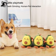 LISHU Cute Cartoon Avocado Dog Squeaky Toys Creative Durable Fashion Avocado Dog Chewing Toys Pet Pu