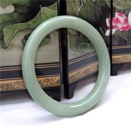 Natural Guizhou Cui Round Bar Bangle Jade Floating Green Women Boutique