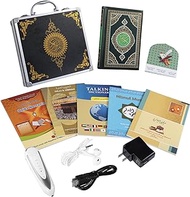 Ramadan Digital Pen Quran Pen Exclusive Metal Box Word-by-Word Function for Kid and Arabic Learner Downloading Many Reciters and Languages Digital Qu'ran Talking Pen 5 Small Books