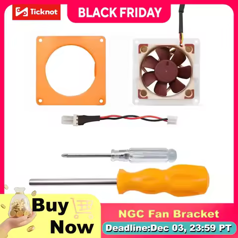 TicKnot NEW NGC NOCTUA Fan 3D Print Bracket Mod For Nintendo Gamecube 40mm Noctua Fan