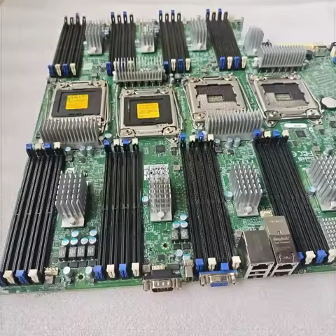 90% Good Used X10QBL‑4 Four‑Way Server Motherboard, Support E7‑8890 V3 / V4 CPU, Original Fully Func