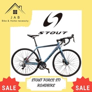 JAB.[High-end].STOUT FORCE STI ROADBIKE, Sensah Reflex, 2x8 speed, 700x28c tires, Disc brake.