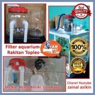 filter aquarium rakitan dari toples