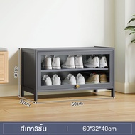 T-Y(COD) ตู้รองเท้า ชั้นวางรองเท้า ชั้นวางรองเท้านอกบ้าน ตู้รองเท้า มีหลายขนาด รับน้ำหนักได้มาก ประต