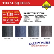 TONAL SQ TILES CARPET OFFICE - 20PCS/54SQFT (1QTY=1SQFT)