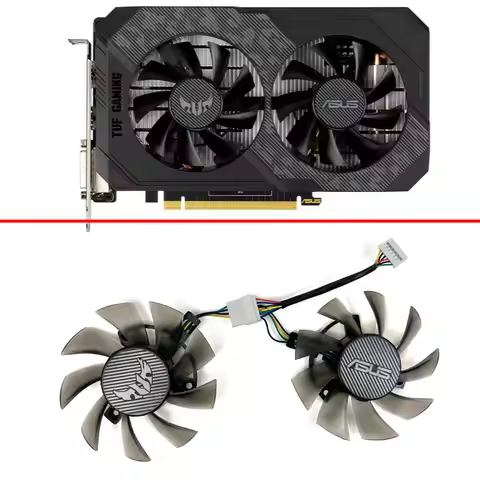 Cooling 75mm FD8015U12D T128015BU GTX1660 Ti GPU fan For ASUS GTX1660TI 1660 1650 RTX2060 TUF GAMING
