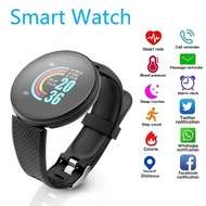 D18 Smart Watch Color Round Screen Heart Rate Blood Pressure Sleep Monitor Step Sports Watch 1.44 In