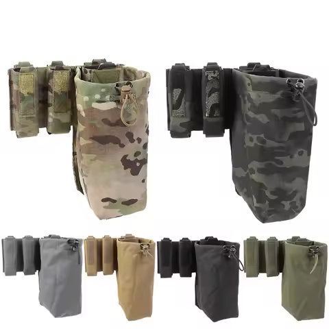 Tactical PRMD Belt Placard Sundry Bag Tactical Molle 9mm&556/762 Quick Release Magazine Pouch Airsof