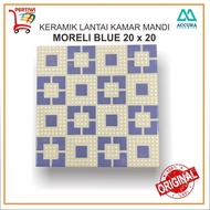 Keramik Lantai Kamar Mandi Kasar Accura Moreli Blue 20 x 20