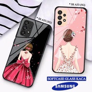 Softcase Glass Kaca SAMSUNG A33(5G) A53(5G) - Casing hp SAMSUNG A33(5G) A53(5G) [ S05 ].