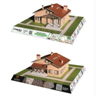 1:100 scale miniature home papercraft pattern sheet (OP-Jf4)
