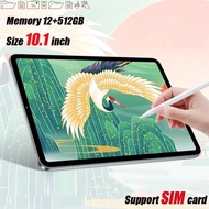 10.1inch tablet original 12+ 512GB ROM Smart Tablet Android Tablet Tablet Murah Support Sim 3G card