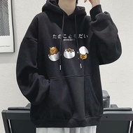 5 Color Hoodie [M-8XL] Japanese Cartoon Graffiti Hoodie Large Hoodie Men's Hoodie Couple Hoodie
