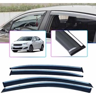Citroen Ds3 Ds4 Ds5 High Grade Chrome Lining Injection Window Door Visor