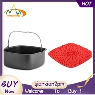 【rbkqrpesuhjy】Air Fryer Non-Stick Baking Pan for Philips HD92 Air Fryer,Power Air Fryer,Silicone Oven Mitts Air Fryer Accessories