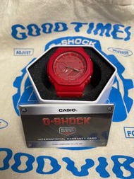 (正版)CASIO G SHOCK-GA2100 BABY-G紅色手錶(送限量環保袋)