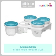 Munchkin Fresh Food 4 Freezer Cup | Silicone Food Storage Container for Baby MPASI in Freezer, conte