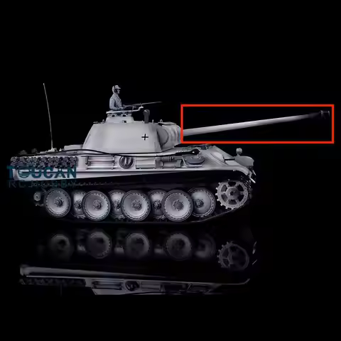 Recoil Barrel BB Unit Spare Parts For HENG LONG 1/16 USA M4A3 Sherman 3898 RC Tank Model Long Barrel