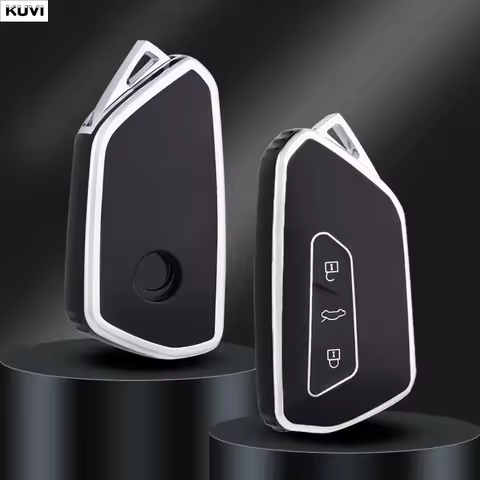 TPU Style Car Smart Key Case Cover Shell Fob For VW Volkswagen Golf 8 2020 Skoda Octavia A8 2021 SEA
