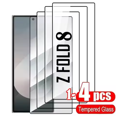 1/4PCS HD Tempered Glass Protector for Samsung Galaxy Z Fold 8 Ultra Wide 7 6 5 4 3 2 5G Screen Full