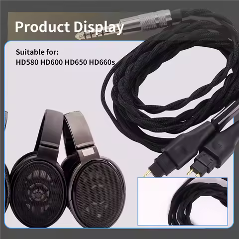Excellent-Headphone 4.4Mm Balanced Cable DIY Cable For Sennheiser HD580 HD600 HD650 HD660S Headphone