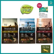 [Nurture Pro] (Free Pet Wipes) Nourish Life Dog Dry Food 12.5lbs, 26lbs (Salmon / Lamb / Chicken)