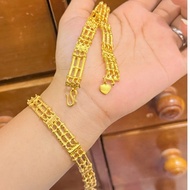 BAMBOO BRACELET 3 COINS 91