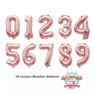WINDBLOWN BALLOON FOIL NUMBER / 40cm NUMBER BALLOON