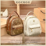【GGCKGG】Branded Premium Backpack Women Travel Waterproof Small Beg Wanita Leather Portable Bag Woman
